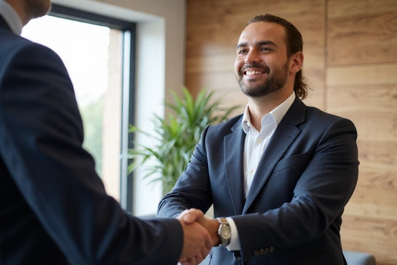 Client satisfait lors d'une séance de coaching
