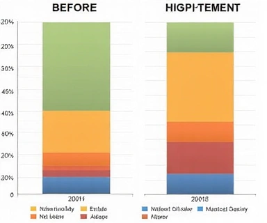 Graphique de résultats clients